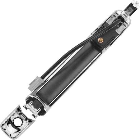 Front Left Door Handle Fits for Nissan Murano/Rogue/Rogue Select, Infiniti FX35/FX45/G35-Chrome Exterior Door Handle Driver Side
