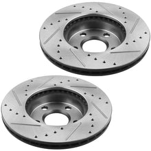 Load image into Gallery viewer, Front Brake Rotors &amp; Pads + Cleaner &amp; Fluid Fit Buick Skylark, Chevy Beretta Cavalier Corsica, Oldsmobile Achieva Cutlass Calais