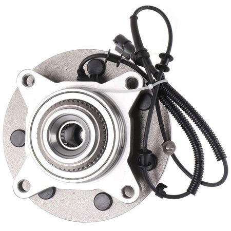 MotorbyMotor 515047 Front Wheel Bearing & Hub Assembly Fits for  2004 2005 Ford F-150 Wheel Hub w/7 Lugs [w/ABS, 4WD 4x4] - 2 PACK