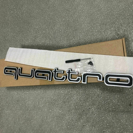 Audi RS Style Quattro Front Grille Emblem Badge - OEM Look Upgrade