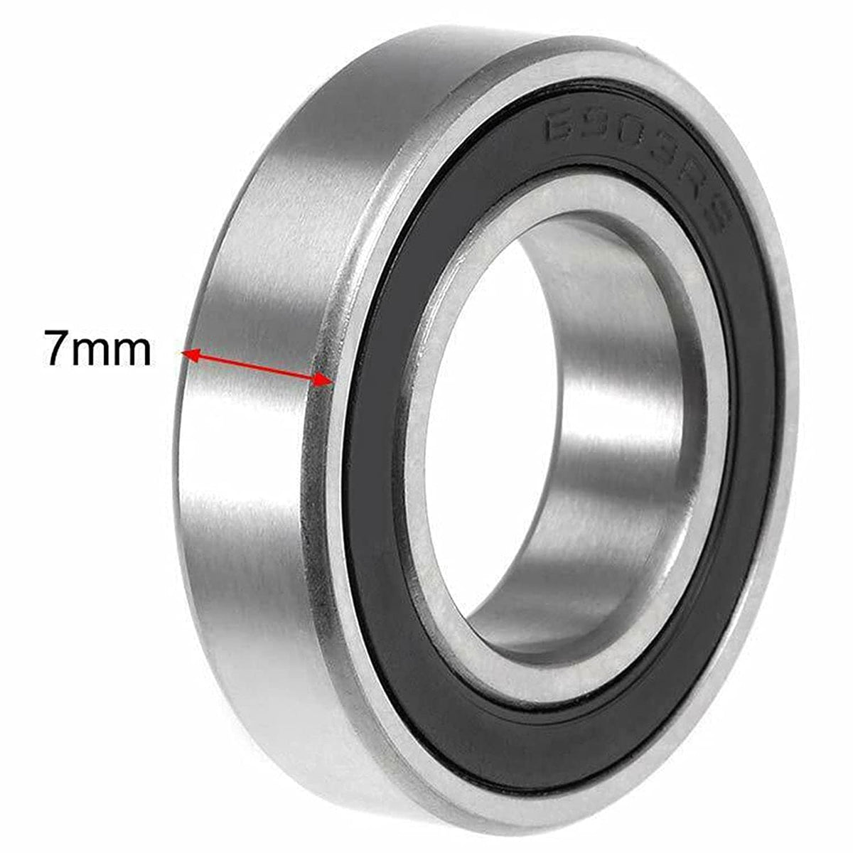 MotorbyMotor 6903, 17x30x7mm Ceramic Ball Bearing, Hybrid Ceramic Bearing- Si3N4 Cart Full Balls Bearing for Bike Hubs Pivot