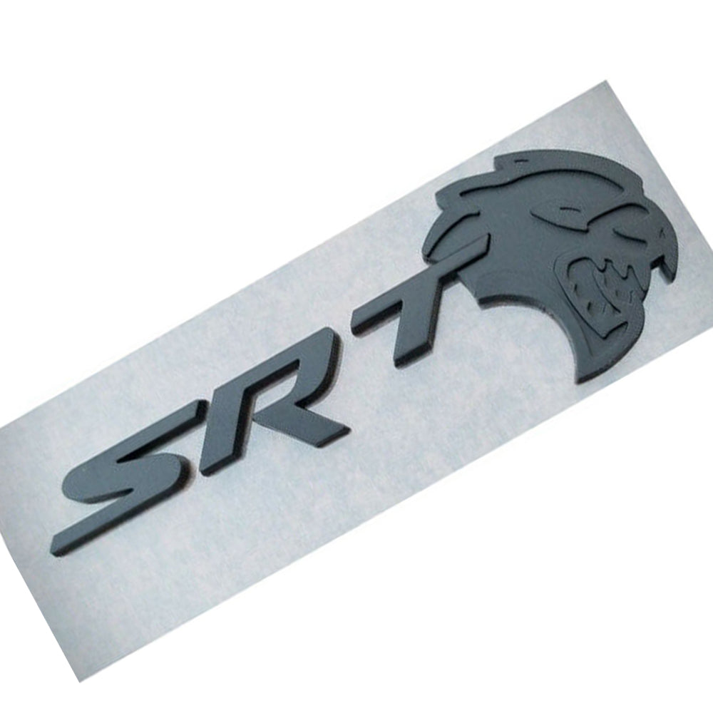 Dodge Challenger Charger SRT Hellcat Emblem 3D Nameplate Matte Black