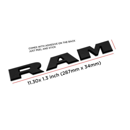Dodeg RAM Emblem Letter Black