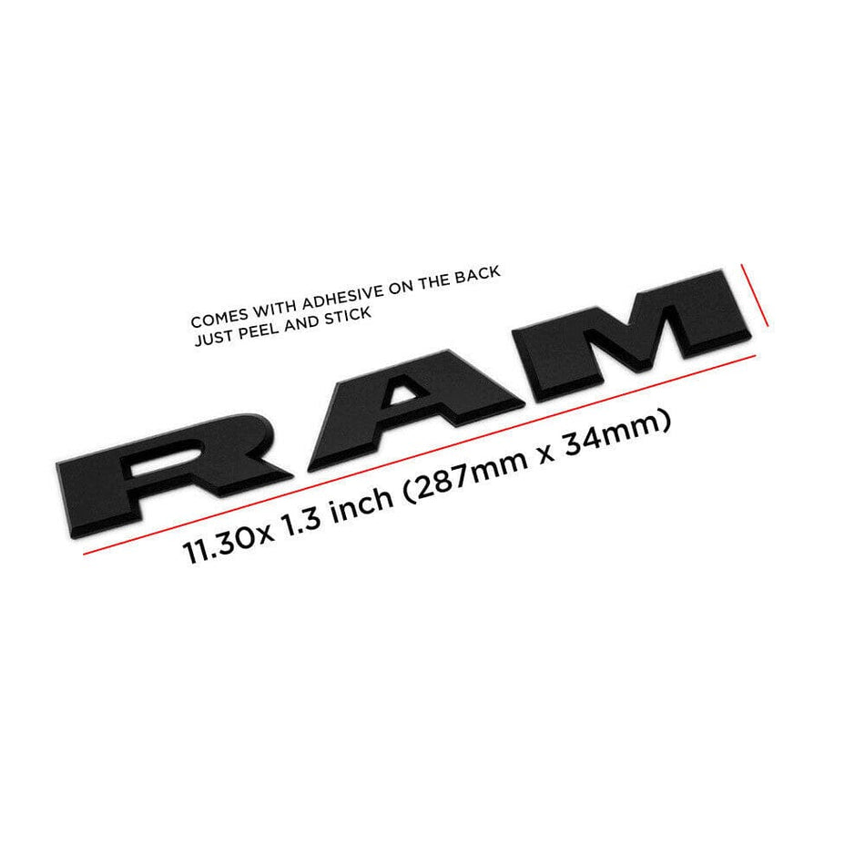 Dodeg RAM Emblem Letter Black