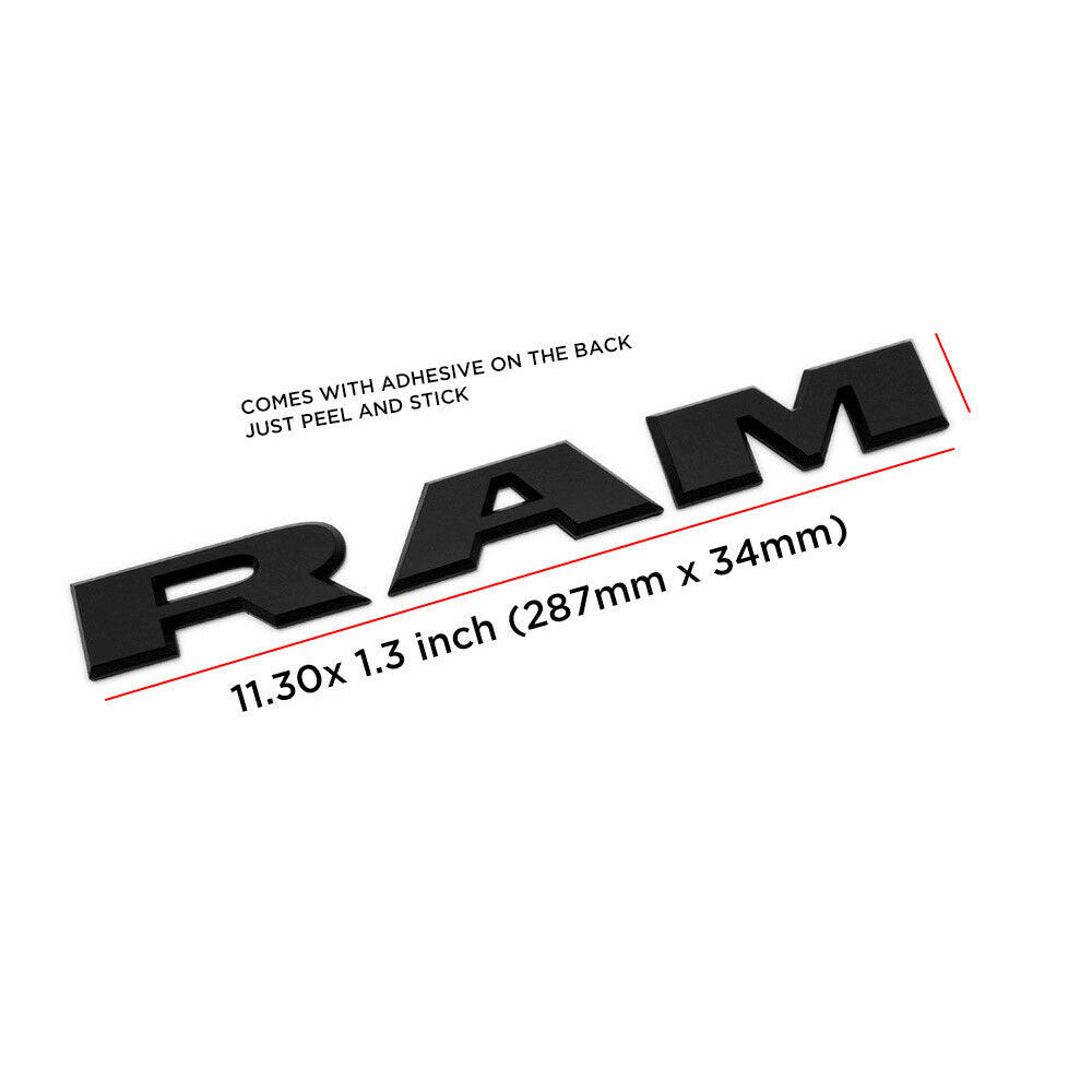 RAM Emblem Letter Nameplate Black