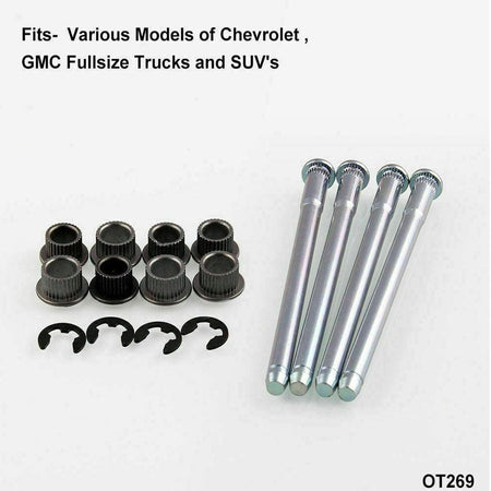 4 Sets Door Hinge and Pin Bushing Kit for 1988-2002 Chevy S10 GMC S15 Pickup Hot