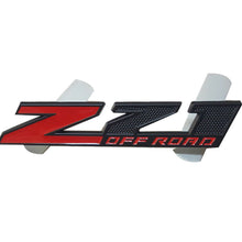 Load image into Gallery viewer, Chevy Z71 OFF ROAD GMC Emblem For Sierra 1500 2500HD 3500HD Truck Badge Black &amp; Red 2pc