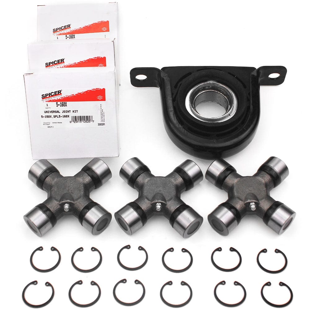 Spicer Driveshaft Kit - Carrier Bearing & U Joint for Ford F250 F350