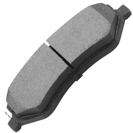 Front Ceramic Brake Pads w/Hardware Kits Fits for Jeep Liberty, Chrysler Town & Country Voyager, Dodge Caravan Grand Caravan Low Dust Brake Pad (Rear Drum Brakes ONLY) -4 Pack