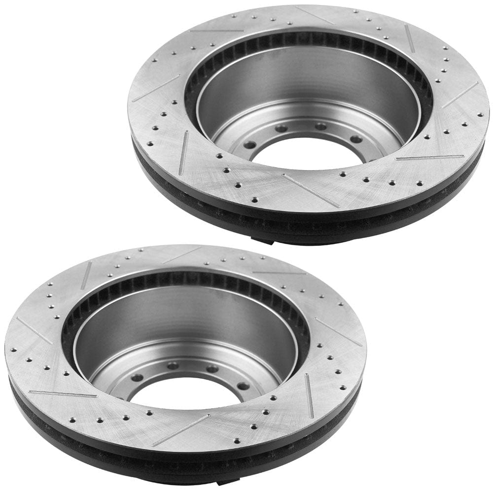 MotorbyMotor Rear Brake Kit: Drilled Rotors & Ceramic Pads F-450/550