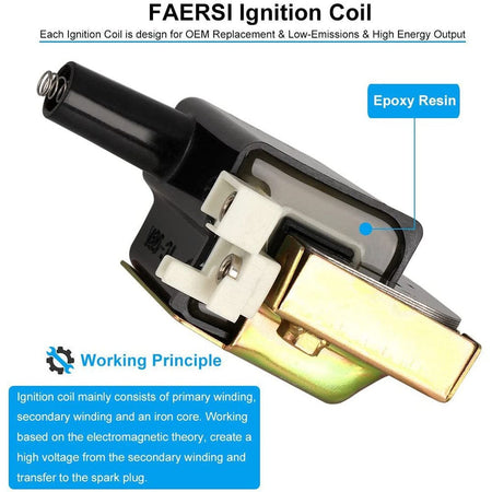 Honda OEM 30510-PT2-006 Ignition Coil For Civic Accord CRV Acura Integra UF89