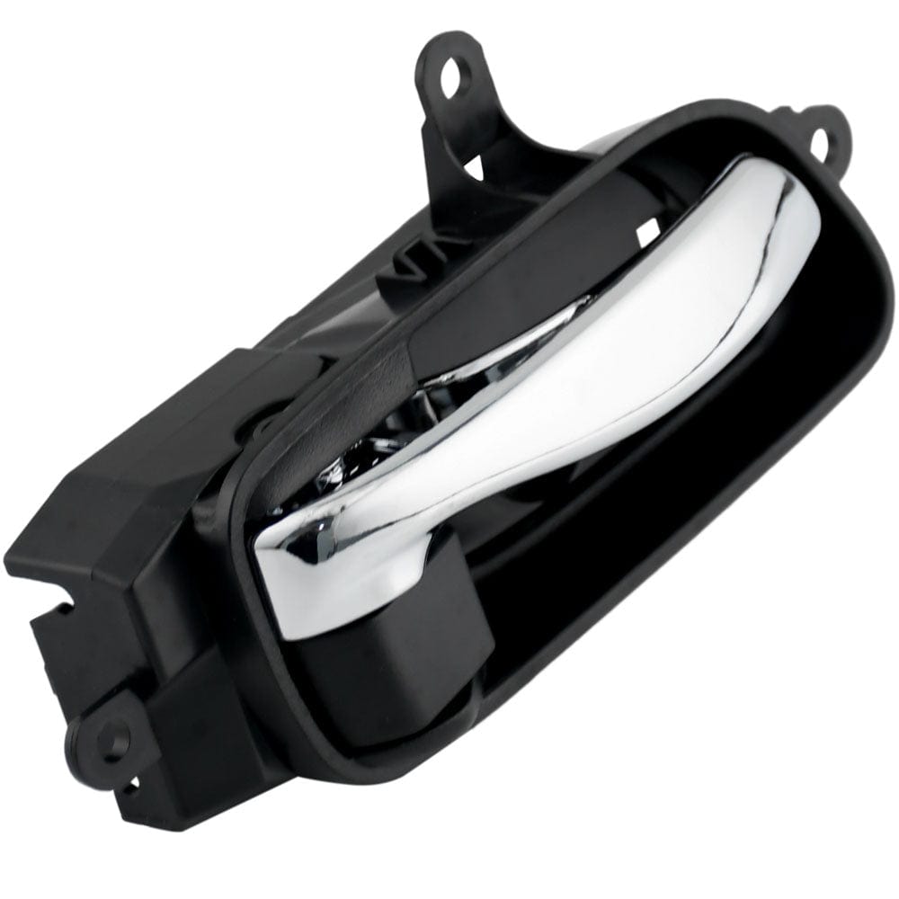 Front or Rear Right Side Interior Door Handle Fits for 13-17 Nissan Altima Pathfinder, 15 Nissan Titan, 15 Nissan Armada, 15-17 Nissan Murano Inside Car Door Handle (Chrome with Black Backing)