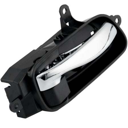 Front or Rear Right Side Interior Door Handle Fits for 13-17 Nissan Altima Pathfinder, 15 Nissan Titan, 15 Nissan Armada, 15-17 Nissan Murano Inside Car Door Handle (Chrome with Black Backing)