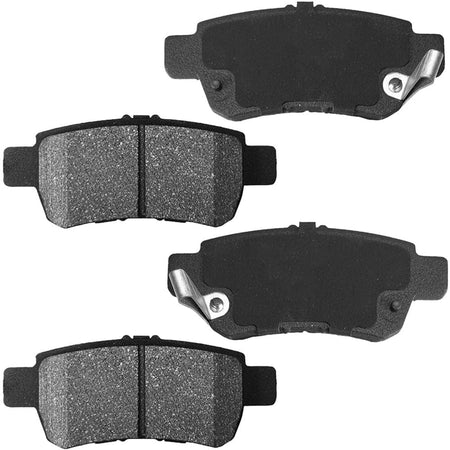 MotorbyMotor Rear Ceramic Brake Pads with Hardware Kits & CLEANER DOT4 FLUID Fits for Honda Odyssey 2005-2010 Low Dust Brake Pad (All Models)