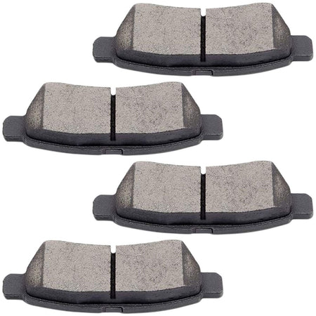 MotorbyMotor Rear Ceramic Brake Pads with Hardware Kits Nissan Frontier 2005-2009, Nissan Xterra 2005-2015, Suzuki Equator 2009-2012 Low Dust Brake Pad