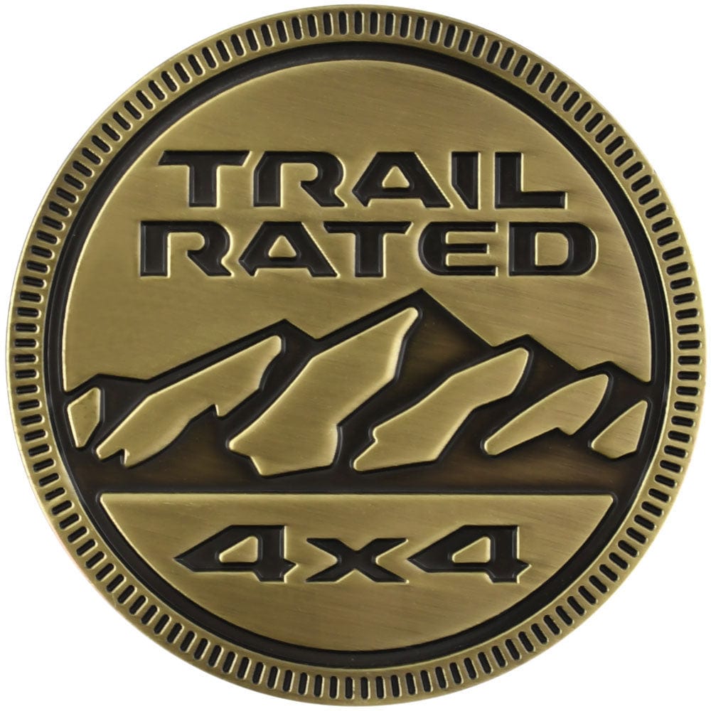 Jeep Trail Rated 4X4 Yellow Brass 68483961AB