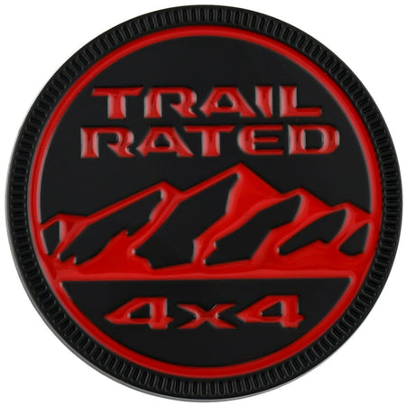 Jeep Trail Rated 4X4 Red Black 68483961AB
