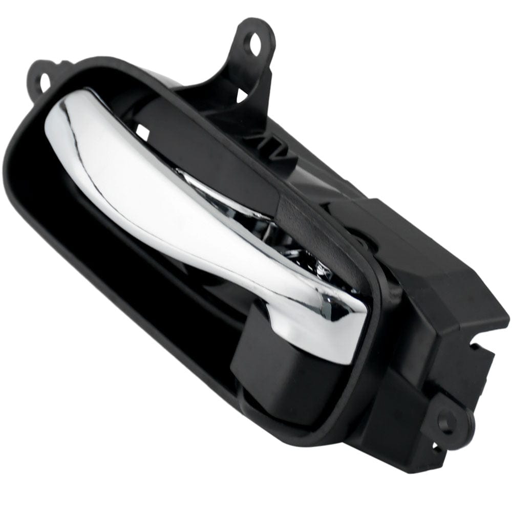Front or Rear Left Side Interior Door Handle Fits for 13-16 Nissan Altima Pathfinder, 15-16 Nissan Titan, 15 Nissan Armada, 15-16 Nissan Murano Inside Car Door Handle (Chrome with Black Backing)