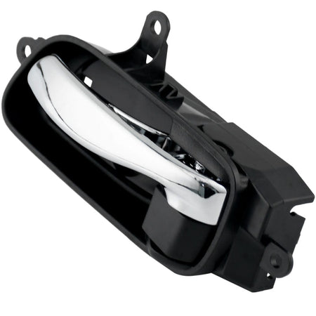 Front or Rear Left Side Interior Door Handle Fits for 13-16 Nissan Altima Pathfinder, 15-16 Nissan Titan, 15 Nissan Armada, 15-16 Nissan Murano Inside Car Door Handle (Chrome with Black Backing)