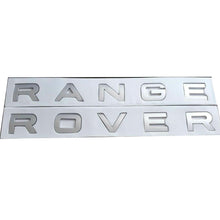Load image into Gallery viewer, New Matte Chrome Range Rover Letters Hood Trunk Tailgate Emblem Badge Nameplate