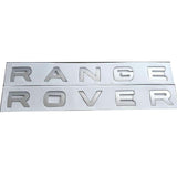Range Rover Emblem Hood Letter Matte Silver