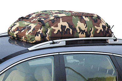 3D Maxpider Foldable Roof Cargo Bag - Waterproof, Lightweight Roof Rack Cargo Bag by Max Spider - Black, Camo