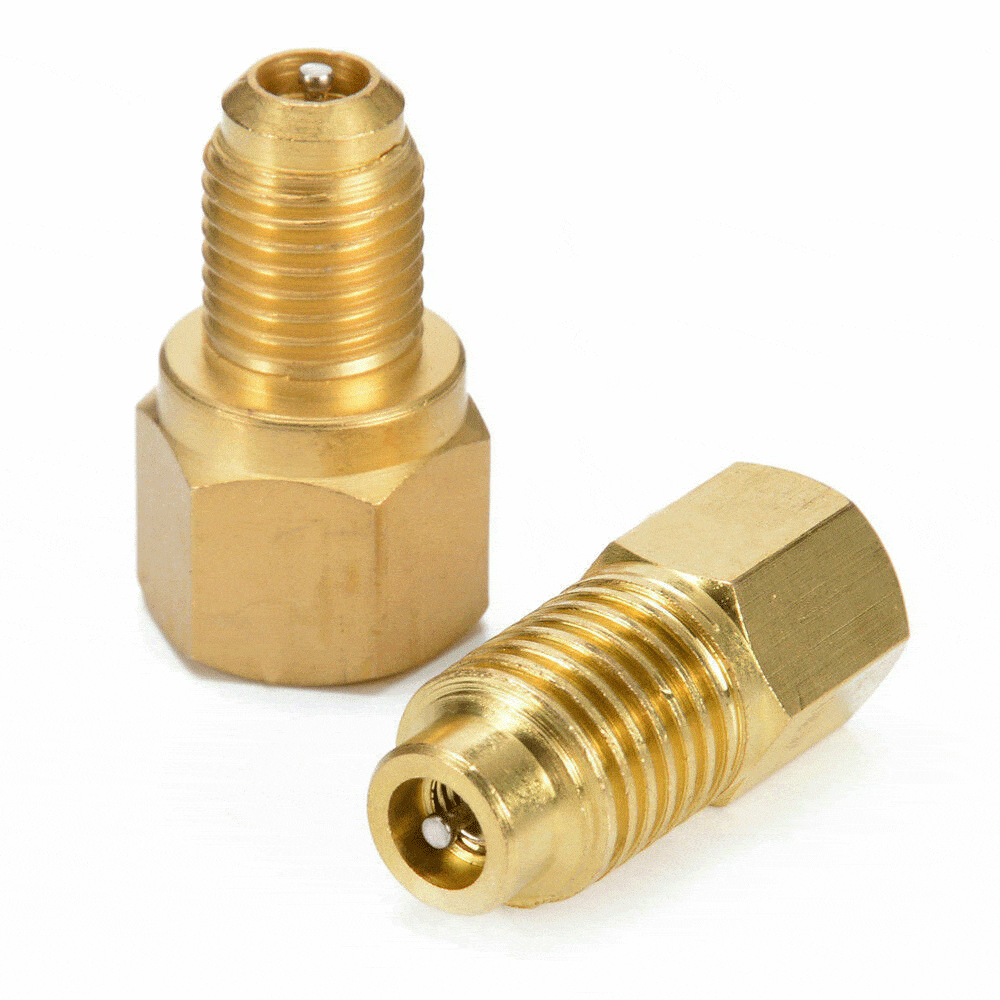 Car AC Fitting Conversion Adapters R12 To R134a R134a to R12 Copper Vacuum Pump