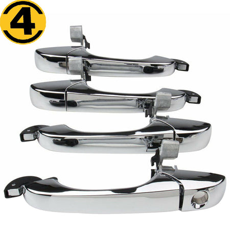 4PCS Chrome Exterior Door Handle for 2005-2010 Chrysler 300/300C 2005-2008 Dodge Magnum