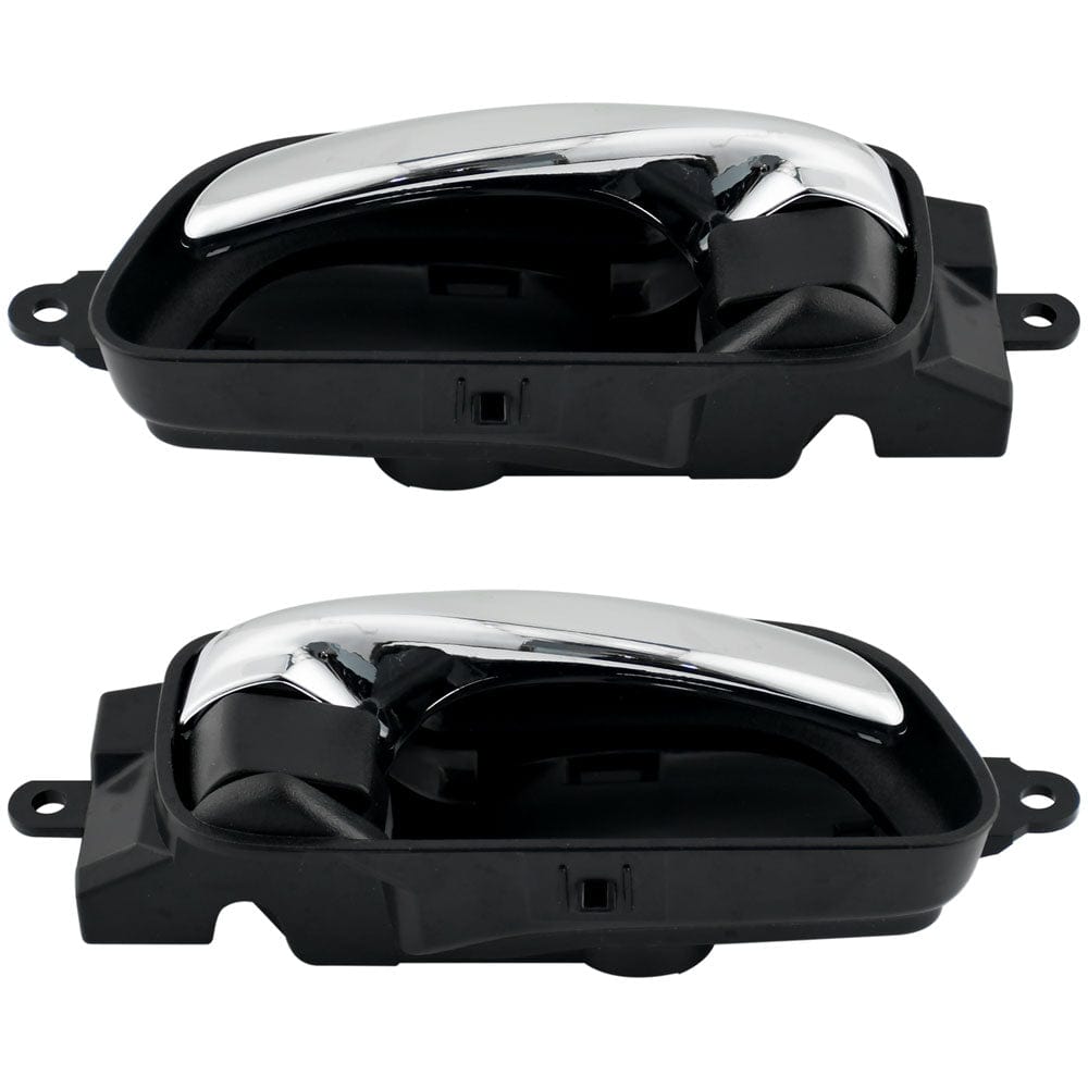 Front or Rear Interior Door Handle Fits for 13-18 Nissan Altima,13-19 Nissan Pathfinder, 15 Nissan Titan, 14 Nissan Armada, 15-19 Nissan Murano Inside Car Door Handle (Chrome with Black Backing)