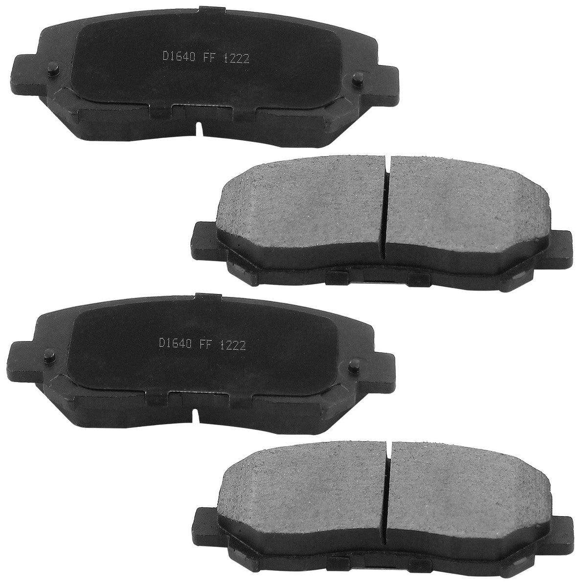 Front Drilled & Slotted Brake Discs Rotors w/Ceramic Brake Pads w/Cleaner & Fluid Fit 2013 2014 2015 2016 Dodge Dart