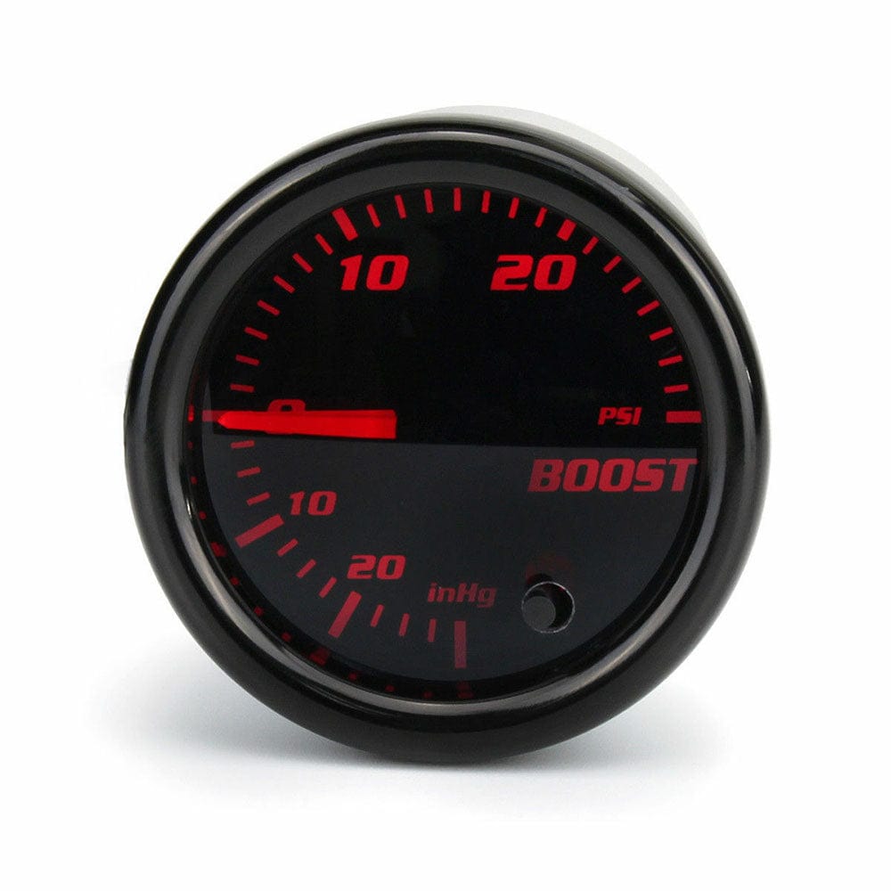 2'' 52mm 7 Color LED Mechanical Turbo Boost PSI Pressure Vacuum Gauge Meter 12V RB-TB-CP
