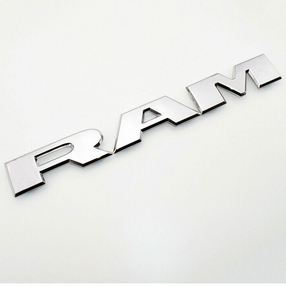 Dodge RAM 1500 Emblem DT Front Grille Nameplate Chrome