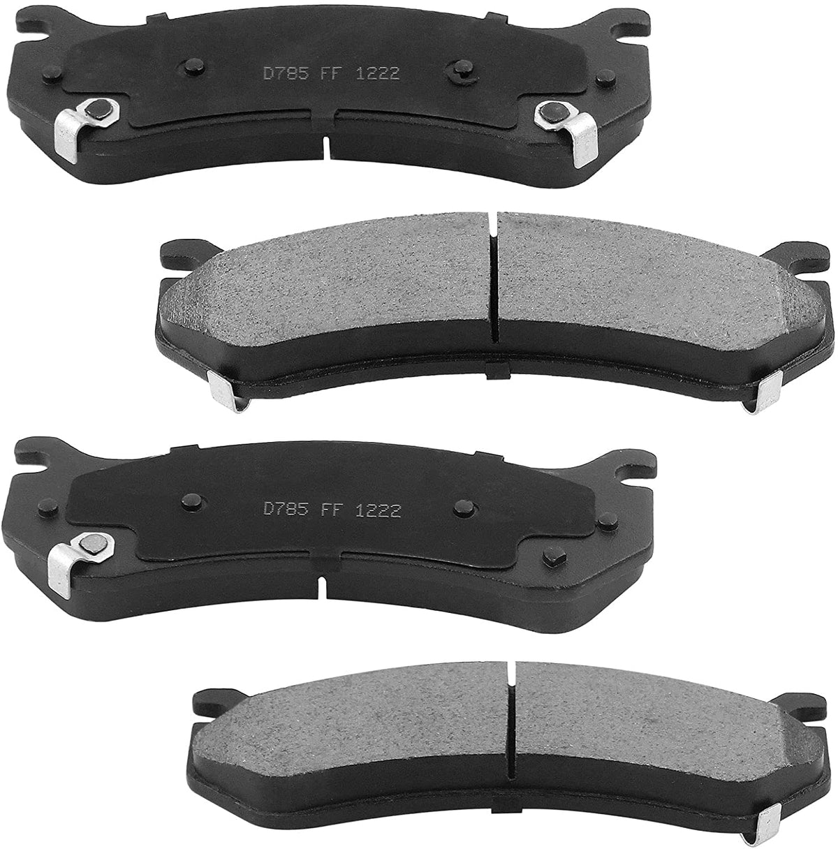 Front Disc Brake Rotors w/Ceramic Pads + Cleaner & Fluid Fit Escalade Chevy GMC Astro Express Avalanche Suburban Silverado 1500 Tahoe Sierra Yukon
