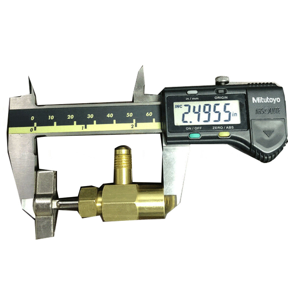 R-134a AC Can Tap | 1/2" ACME Thread Brass Refrigerant Opener Adapter Tool