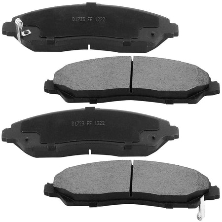 Front Ceramic Brake Pads w/Hardware Kits Fits for Acura MDX 2014-2020, Honda Pilot 2016-2021, Honda Ridgeline 2017-2020 Ceramic Low Dust Brake Pad-4 Pack