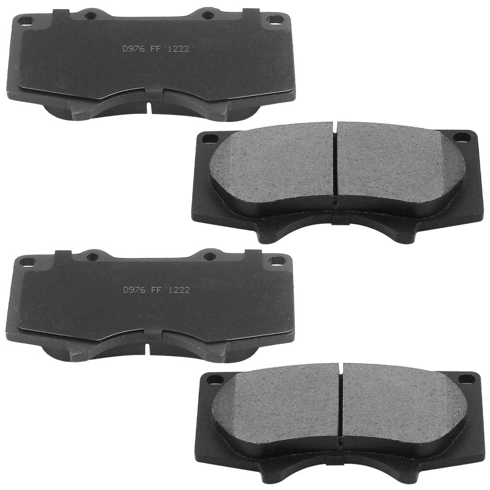 Motorbymotor Front Brake Rotors 319mm Drilled & Slotted Design Brake Rotor & Brake Pad kit Including CLEANER DOT4 FLUID Fits for Toyota Tundra,Toyota Sequoia,Toyota Sequoia