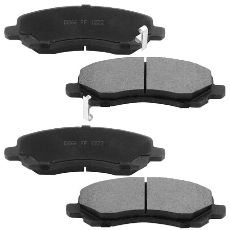 MotorbyMotor Front Brake Rotors & Brake Pad 294mm Drilled & Slotted Fits for Jeep Compass Patriot,Mitsubishi Outlander Sport Lancer, Chrysler 200 Sebring, Dodge Avenger Caliber, Mitsubishi