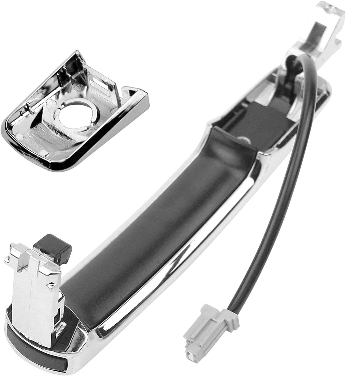 Front Left Door Handle Fits for Nissan Murano/Rogue/Rogue Select, Infiniti FX35/FX45/G35-Chrome Exterior Door Handle Driver Side