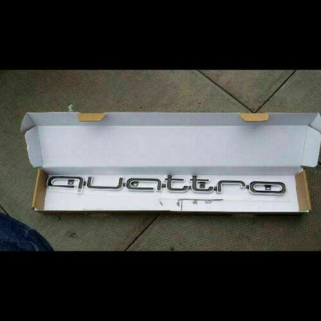 Audi RS Style Quattro Front Grille Emblem Badge - OEM Look Upgrade