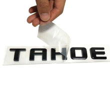 Load image into Gallery viewer, Chevrolet TAHOE Emblem 3D Letter Decal Sticker Matte Black 2PC