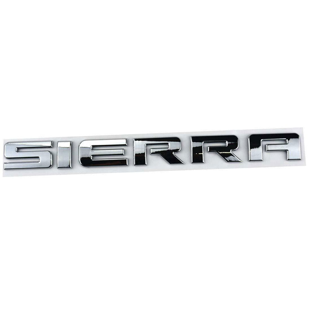 GMC Sierra Emblem Rear Tailgate Badge 3D Letter Nameplate
