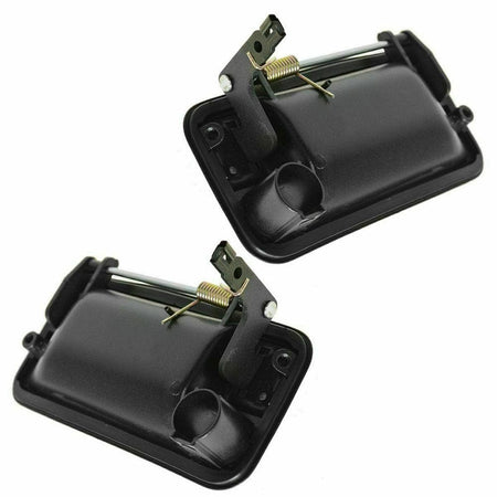 Pair GM Black Front Exterior Outside Door Handle for GMC Chevrolet C2500 C3500