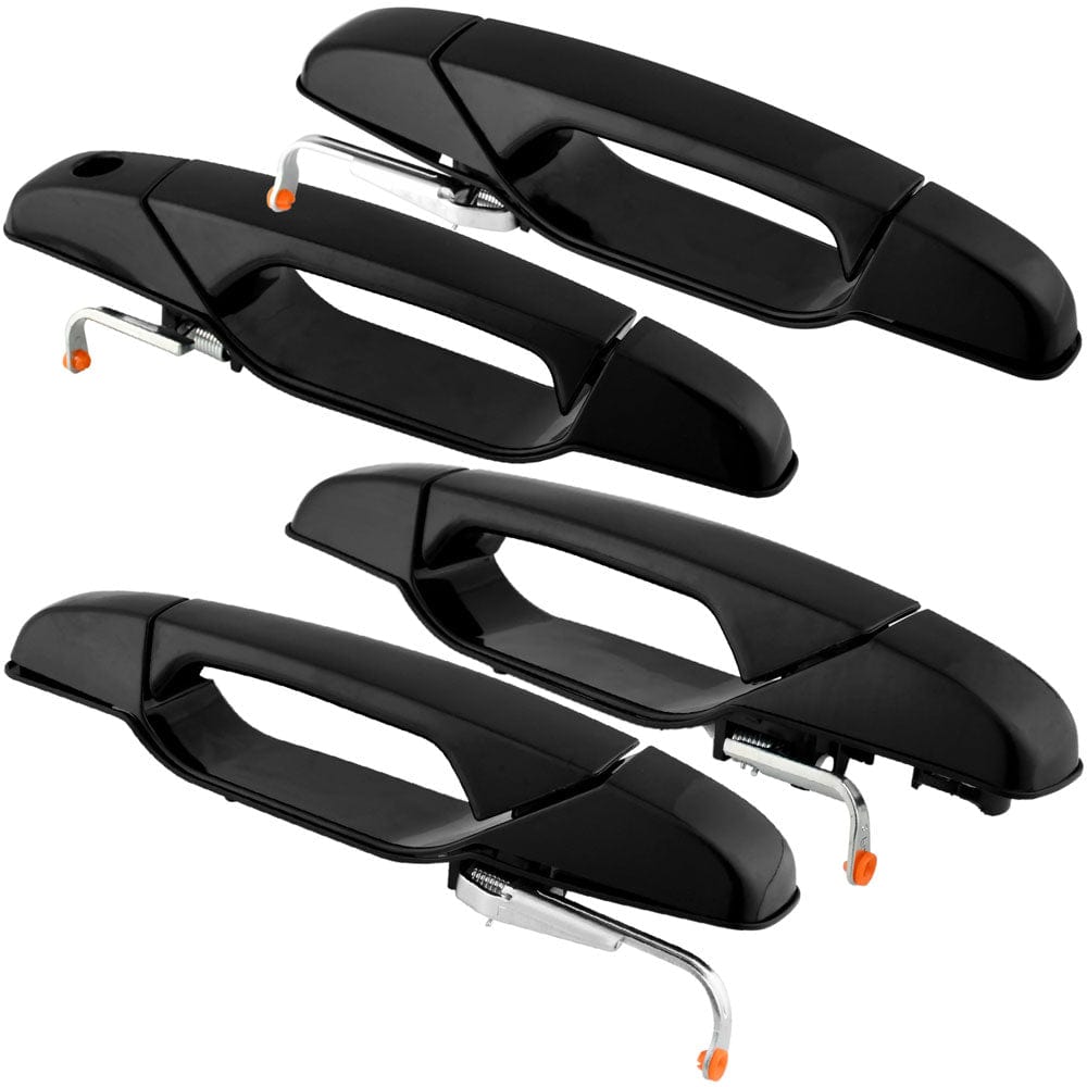 Front & Rear Exterior Door Handle Fits for Chevrolet Avalanche Cheyenne Silverado 1500 2500 3500 Suburban 1500 2500 Tahoe, GMC Sierra 1500 2500 3500 Yukon XL 1500 2500 Outer Car Door Handles-4 Pc