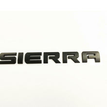 Load image into Gallery viewer, GMC Sierra Emblems Rear Tailgate letter Nameplate Matte Black