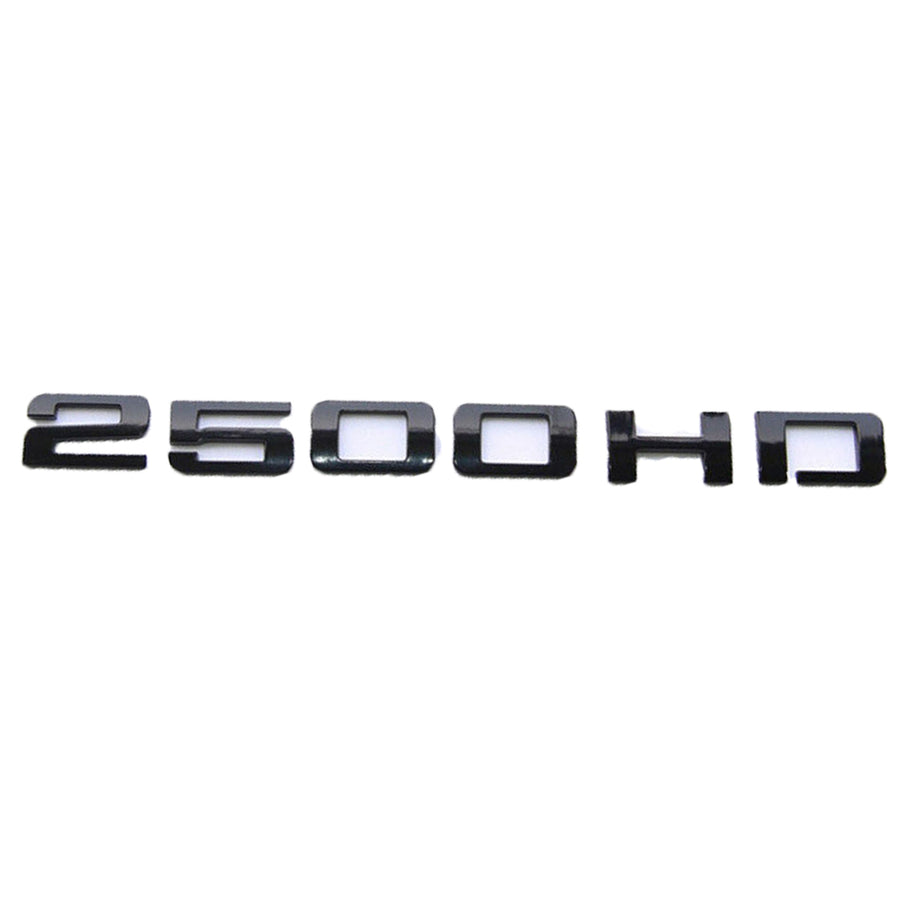 GMC Sierra 2500HD Emblem - 2500HD Letter Glossy Black