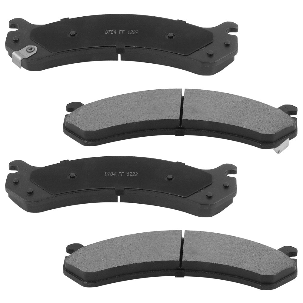 Front Slotted Drilled Brake Rotors w/Ceramic Brake Pads + Cleaner & Fluid Fit Chevy Silverado, GMC Sierra 2500 HD,Chevrolet Avalanche 2500 Vented Disc Brake Rotor Pads,8 Lugs Count-55062