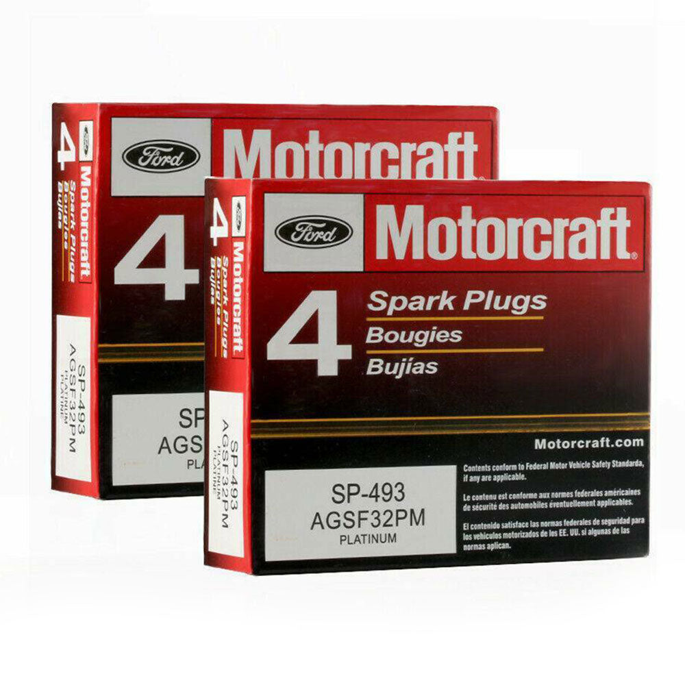 Set of 8 Genuine Motorcraft Platinum Spark Plugs SP-493 AGSF32PM