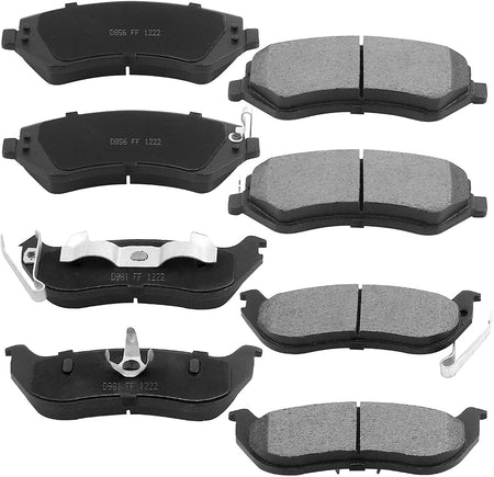 Jeep Liberty 03-07 Brake Kit: Rotors, Ceramic Pads, Cleaner