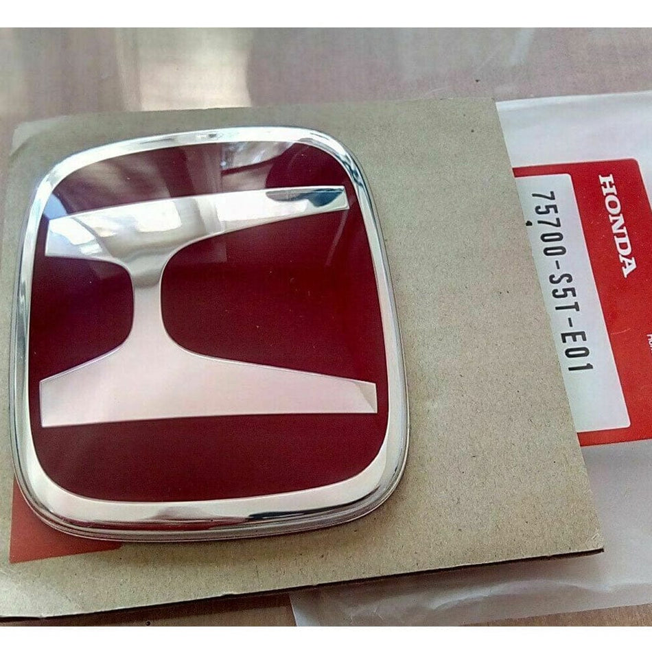 Honda Civic Emblem 75700-S5T-E01, Red