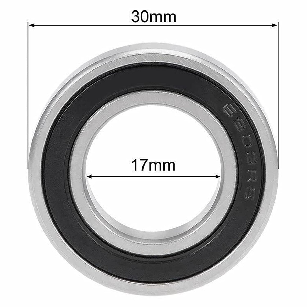 MotorbyMotor 6903, 17x30x7mm Ceramic Ball Bearing, Hybrid Ceramic Bearing- Si3N4 Cart Full Balls Bearing for Bike Hubs Pivot
